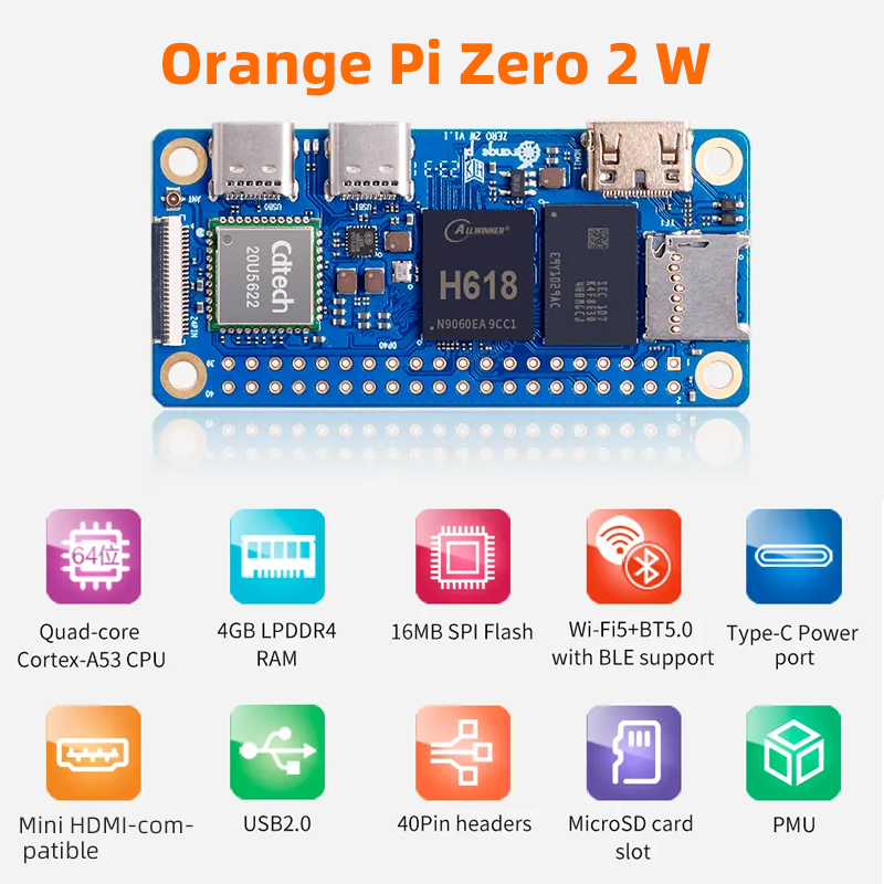 Orange Pi Zero 2W 4GB 2GB 1.5G - Rockchip Rk3588 Development Board ulasan dan harga
