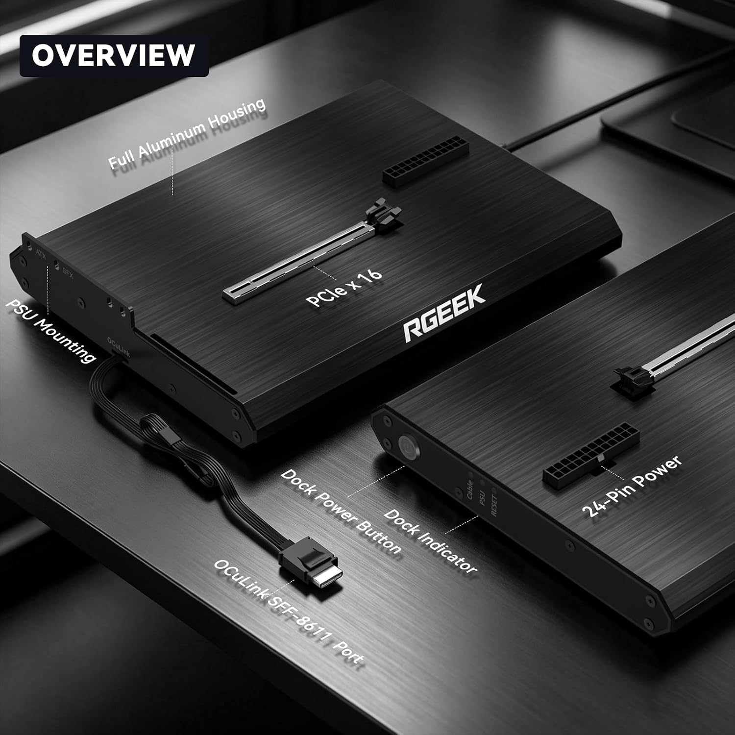 OCuLink eGPU Dock PCIe 5.0 x4  - Oculink Egpu Mini Pc ulasan dan harga