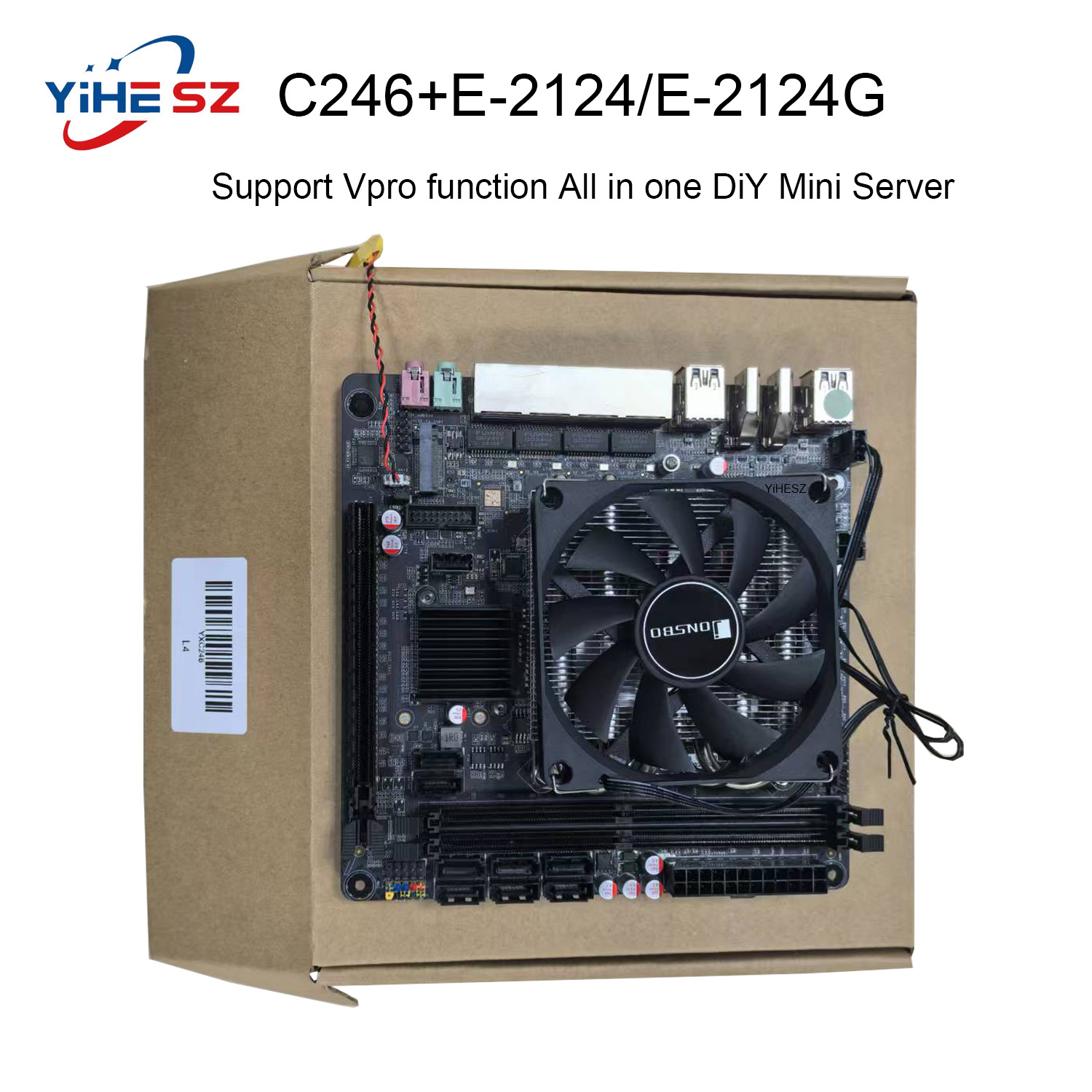 Motherboard E-2124/2124G C246  - Nas Motherboard 8 Sata Mini Itx ulasan dan harga